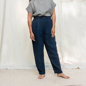 Elizabeth Suzann Andy Pant in Indigo Midweight Linen